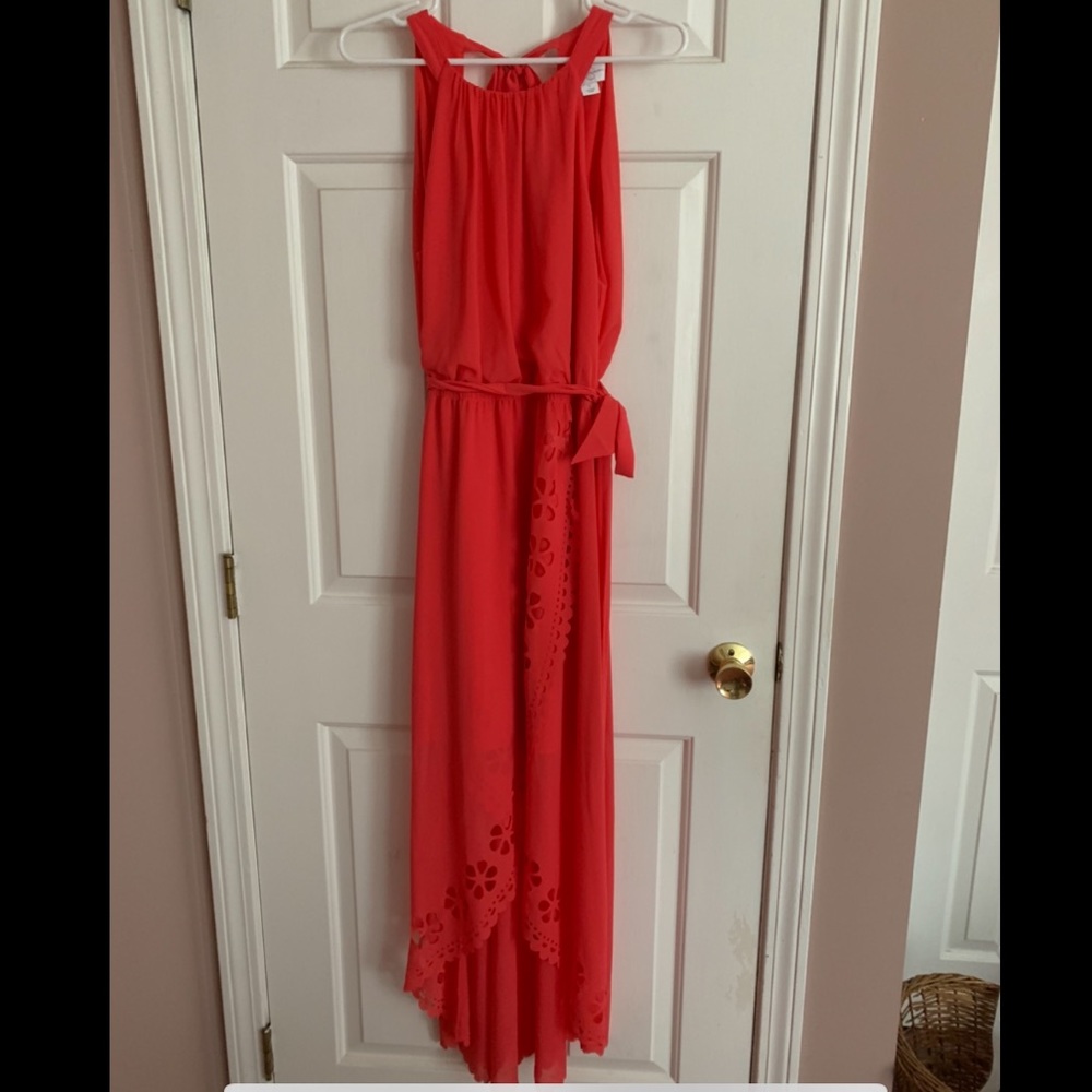 Pink high/ low dress